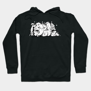 the big foot Graffiti Hoodie